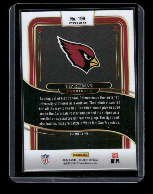 Tip Reiman - 2024 Select Football - Red / Black Shock - Premier Level - Rookie