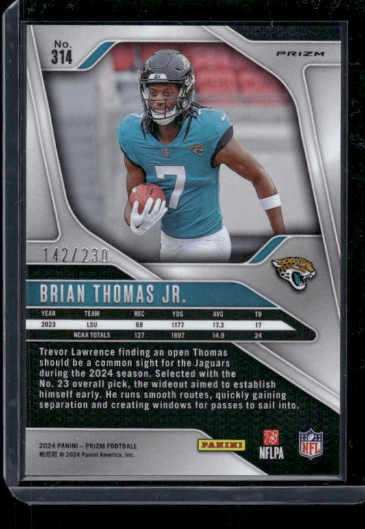 Brian Thomas Jr - 2024 Panini Prizm - Blue Wave /230 - Rookie