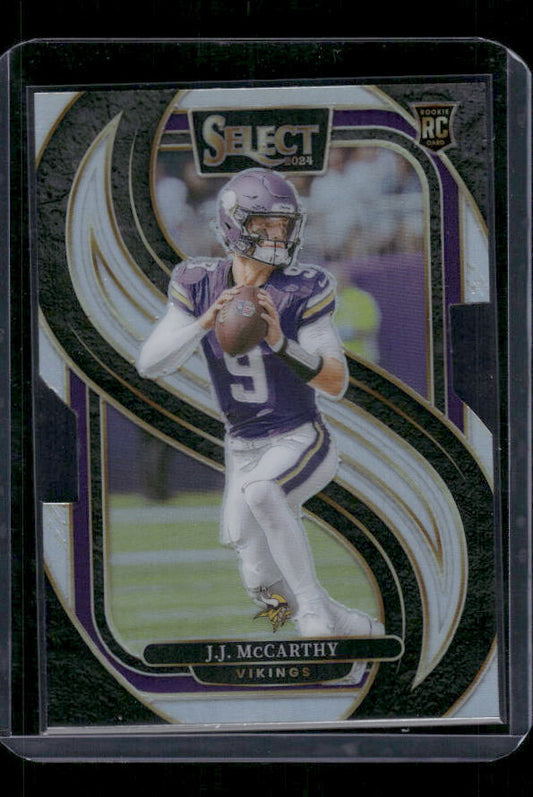 J.J. McCarthy - 2024 Select Football - Silver Die Cut - Premier Level - Rookie
