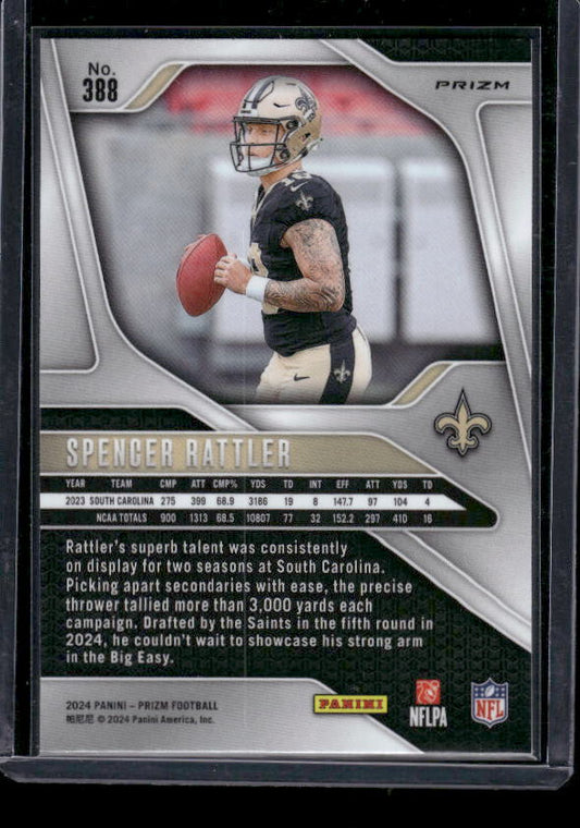 Spencer Rattler - 2024 Panini Prizm - Green Wave - Rookie