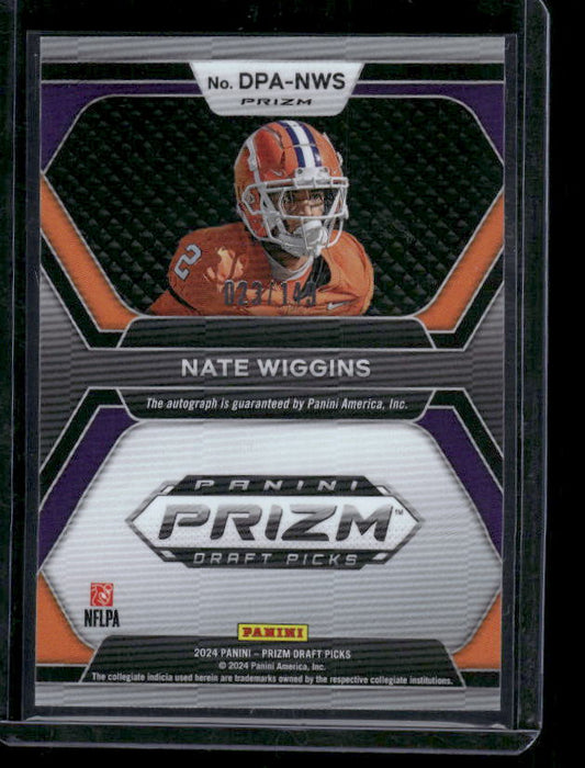 Nate Wiggins - 2024 Panini Draft Picks - Autographs /149 - Rookie