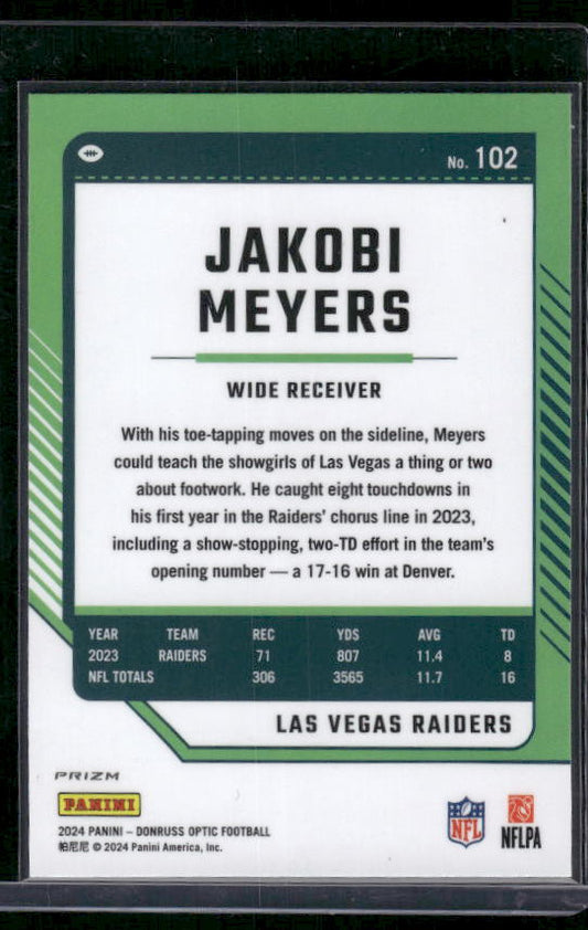 Jakobi Meyers - 2024 Donruss Optic - Stars SSP