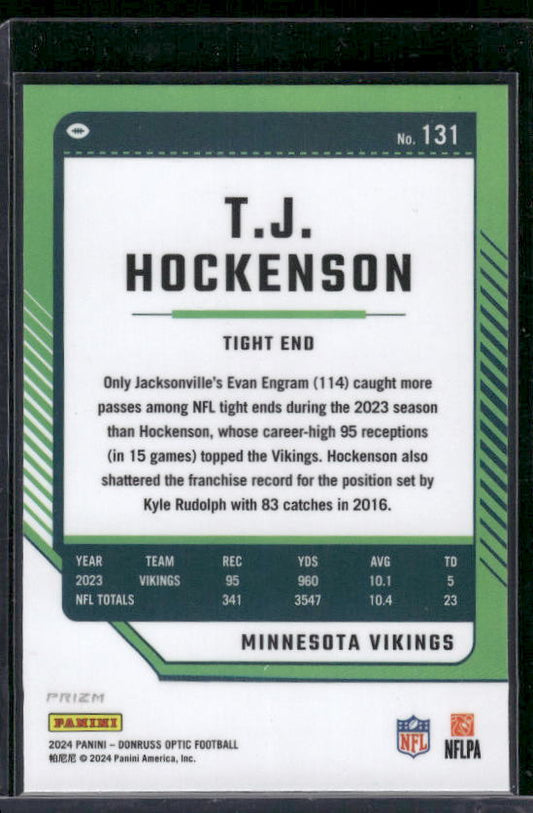 T.J. Hockenson - 2024 Donruss Optic - Stars SSP