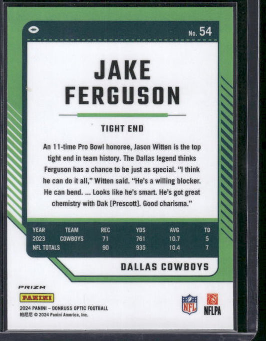 Jake Ferguson - 2024 Donruss Optic - Stars SSP