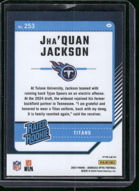 Jha'Quan Jackson - 2024 Donruss Optic - Stars SSP - Rookie
