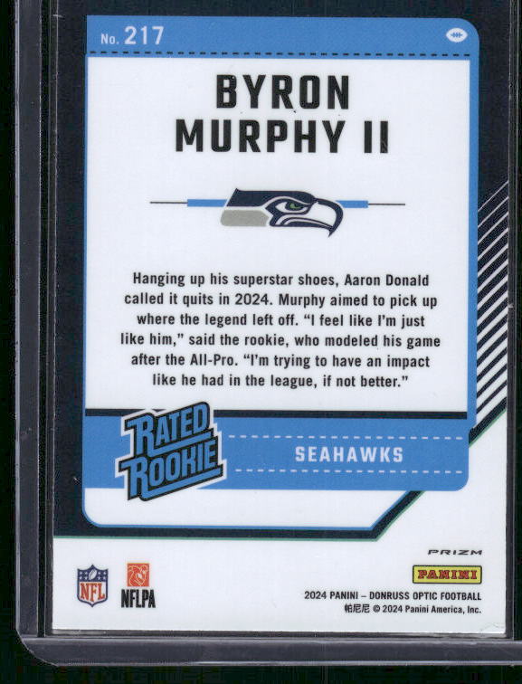 Byron Murphy II - 2024 Donruss Optic - Stars SSP - Rookie