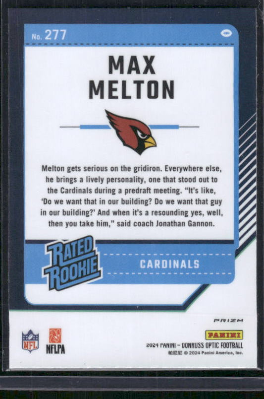 Max Melton - 2024 Donruss Optic - Red Mojo - Rookie
