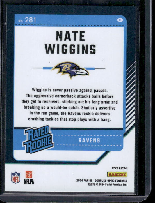 Nate Wiggins - 2024 Donruss Optic - Green Velocity - Rookie