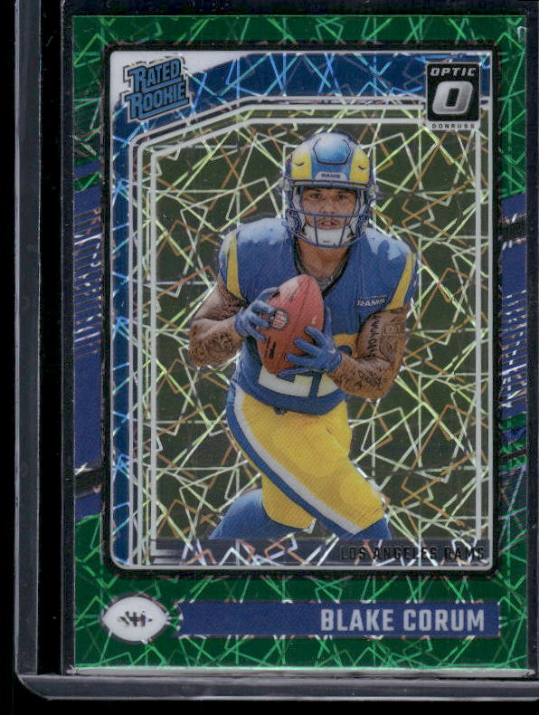 Blake Corum - 2024 Donruss Optic - Green Velocity - Rookie