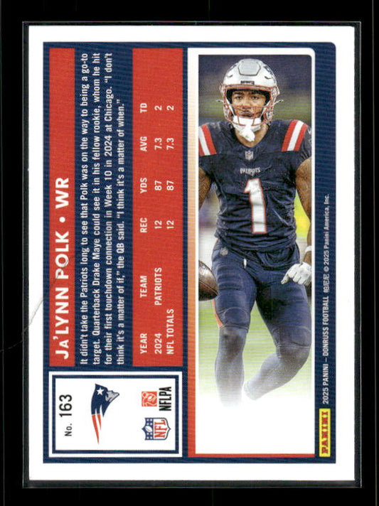 Ja'Lynn Polk - 2025 Donruss Football - Purple Press Proof