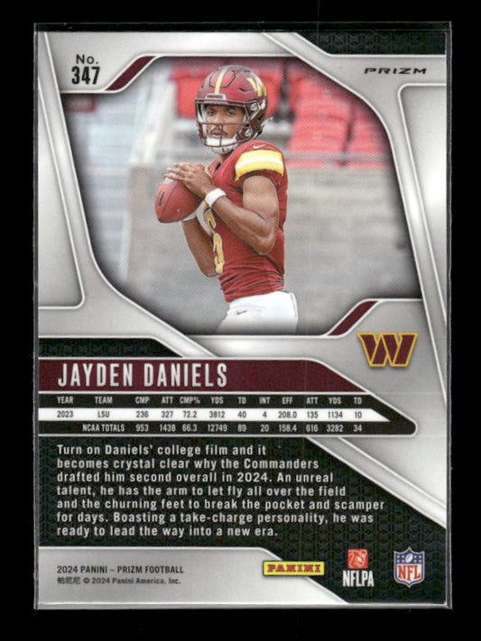 Jayden Daniels - 2024 Panini Prizm - Green Prizm - Rookie