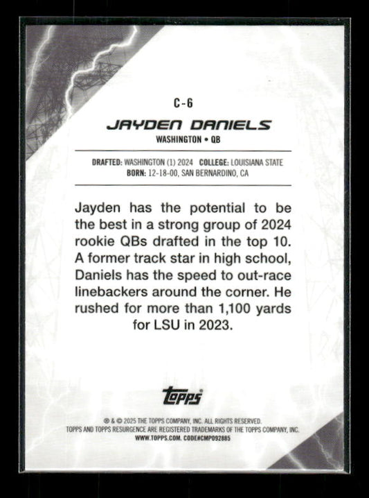 Jayden Daniels - 2024 Topps Resurgence - Conductors - Rookie