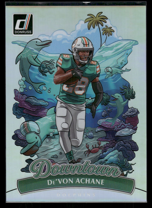De'Von Achane - 2025 Donruss Football - Jumbo / Oversized Downtown