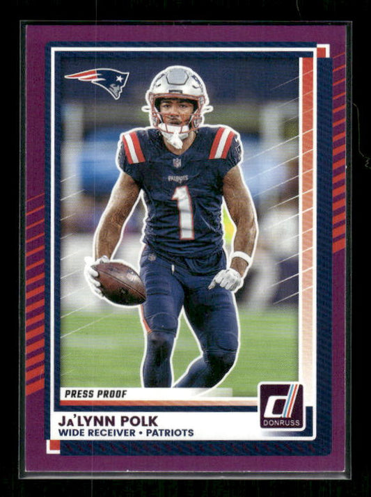 Ja'Lynn Polk - 2025 Donruss Football - Purple Press Proof