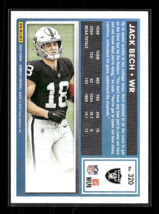 Jack Bech - 2025 Donruss Football - Rated Rookie