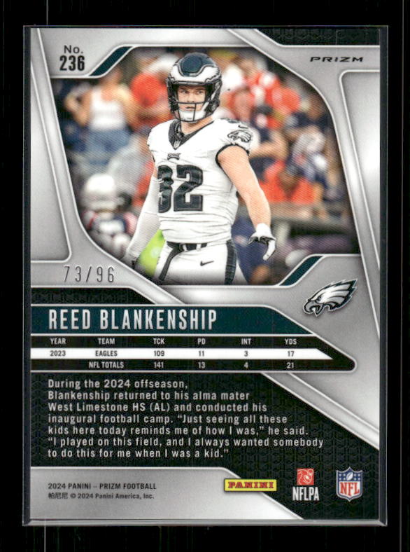 Reed Blankenship - 2024 Panini Prizm - Blue Sparkle /96