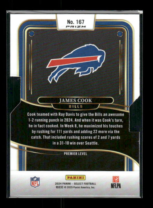 James Cook - 2024 Select Football - Silver Die Cut - Premier Level