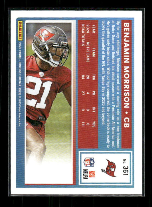 Benjamin Morrison - 2025 Donruss Football - Rated Rookie