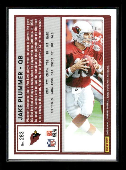 Jake Plummer - 2025 Donruss Football - Purple Press Proof