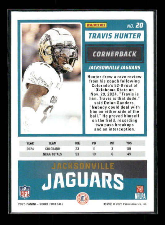 Travis Hunter - 2025 Score Football - Rookie