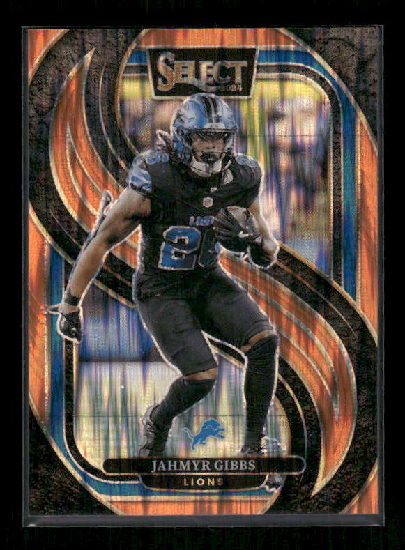 Jahmyr Gibbs - 2024 Select Football - Orange Shock /399