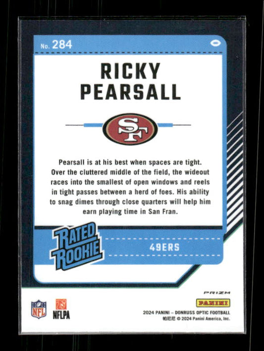 Ricky Pearsall - 2024 Donruss Optic - Blue Hyper - Rated Rookie
