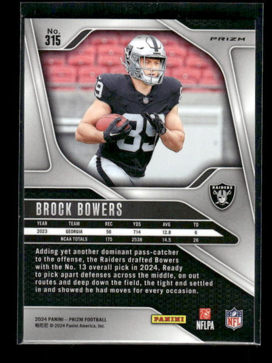 Brock Bowers - 2024 Panini Prizm - Red White & Blue Prizm - Rookie