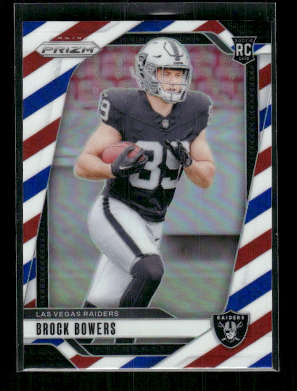 Brock Bowers - 2024 Panini Prizm - Red White & Blue Prizm - Rookie