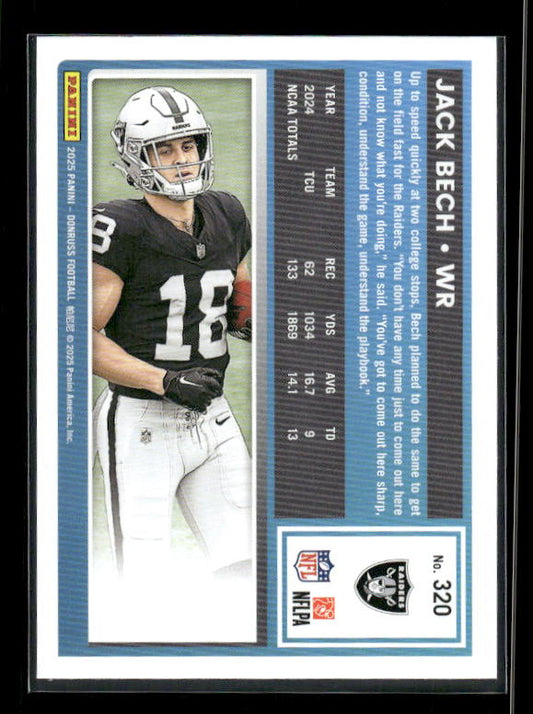 Jack Bech - 2025 Donruss Football - Rated Rookie