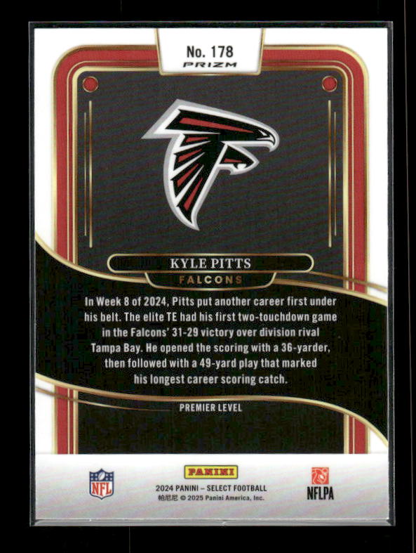 Kyle Pitts - 2024 Select Football - Black & Red Shock - Premier