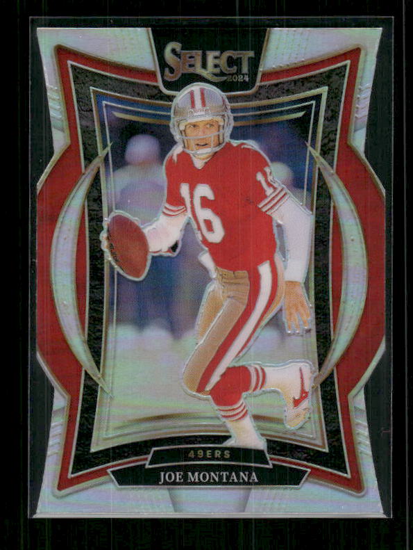 Joe Montana - 2024 Select Football - Silver Die Cut - Concourse