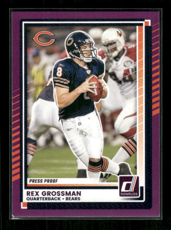 Rex Grossman - 2025 Donruss Football - Purple Press Proof