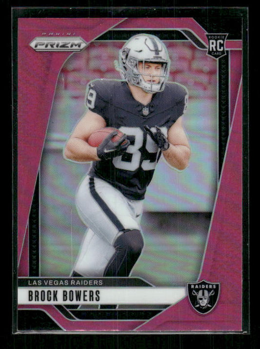 Brock Bowers - 2024 Panini Prizm - Pink Prizm - Rookie