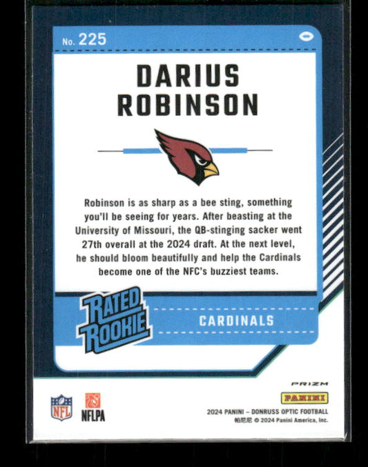 Darius Robinson - 2024 Donruss Optic - Purple Scope - Rated Rookie