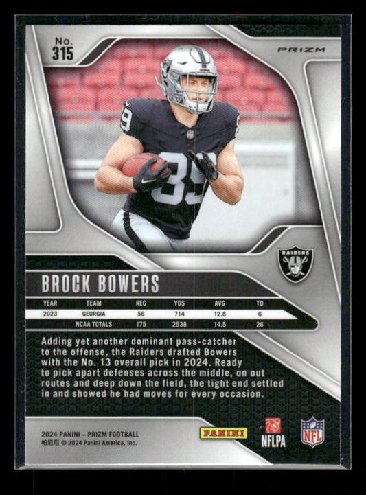 Brock Bowers - 2024 Panini Prizm - Disco Prizm - Rookie