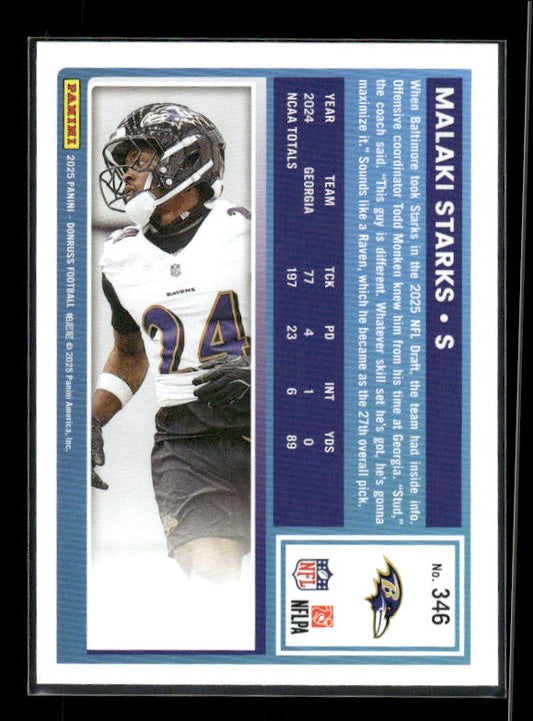 Malaki Starks - 2025 Donruss Football - Rated Rookie