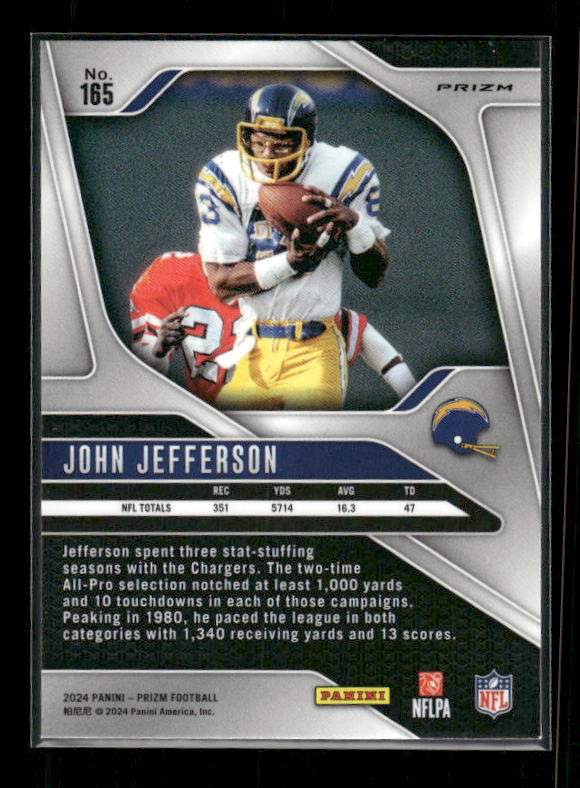 John Jefferson - 2024 Panini Prizm - Red & Black Checkerboard - SSP