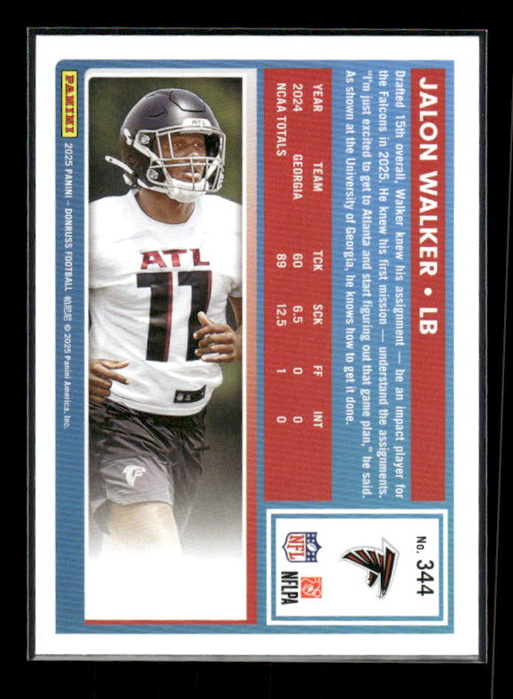 Jalon Walker - 2025 Donruss Football - Rated Rookie