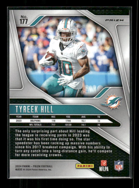 Tyreek Hill - 2024 Panini Prizm - Green Wave