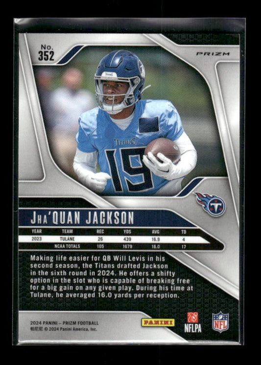 Jha'Quan Jackson - 2024 Panini Prizm - Neon Green Pulsar - Rookie