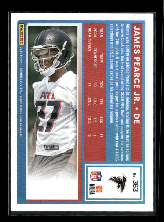 James Pearce Jr. - 2025 Donruss Football - Purple Press Proof - Rated Rookie