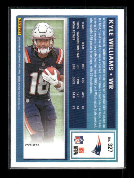 Kyle Williams - 2025 Donruss Football - Optic Preview Red Pandora - Rated Rookie