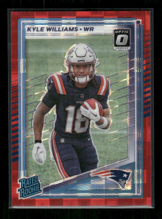 Kyle Williams - 2025 Donruss Football - Optic Preview Red Pandora - Rated Rookie