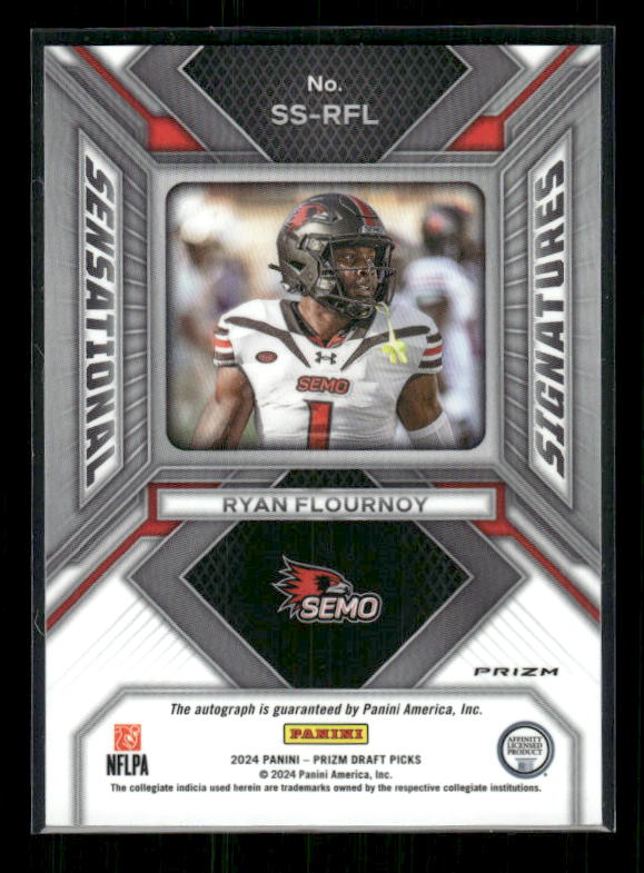 Ryan Flournoy - 2024 Panini Prizm Draft Picks - Silver Auto - Rookie