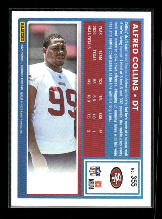 Alfred Collins - 2025 Donruss Football - Purple Press Proof - Rated Rookie