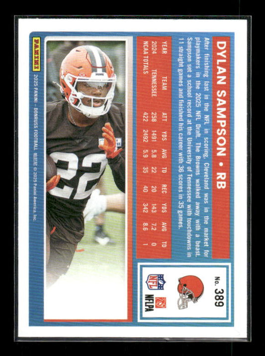 Dylan Sampson - 2025 Donruss Football - Purple Press Proof - Rated Rookie