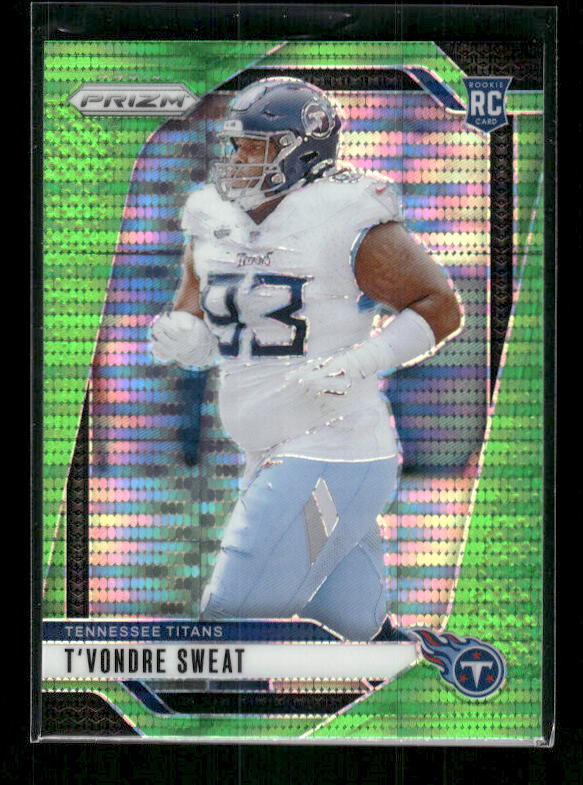 T'Vondre Sweat - 2024 Panini Prizm - Neon Green Pulsar - Rookie
