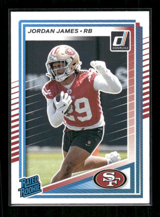 Jordan James - 2025 Donruss Football - Rated Rookie