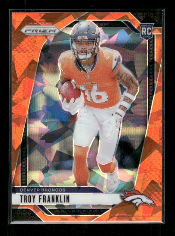 Troy Franklin - 2024 Panini Prizm - Orange Ice - Rookie