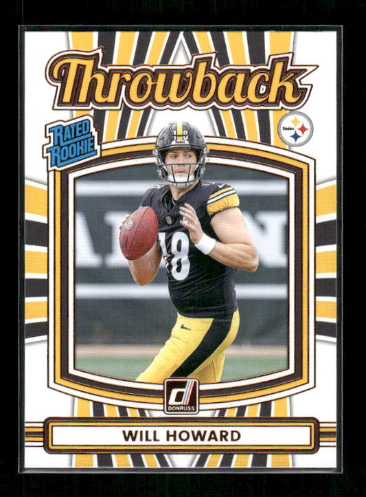 Will Howard - 2025 Donruss Football - Throwback - Rated Rookie